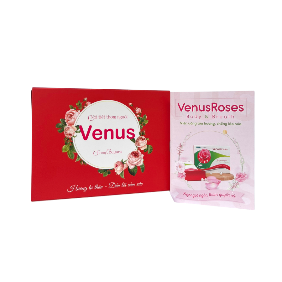 Viên uống làm thơm cơ thể Venus Roses chiết xuất từ hoa hồng - EuroPharm VN
