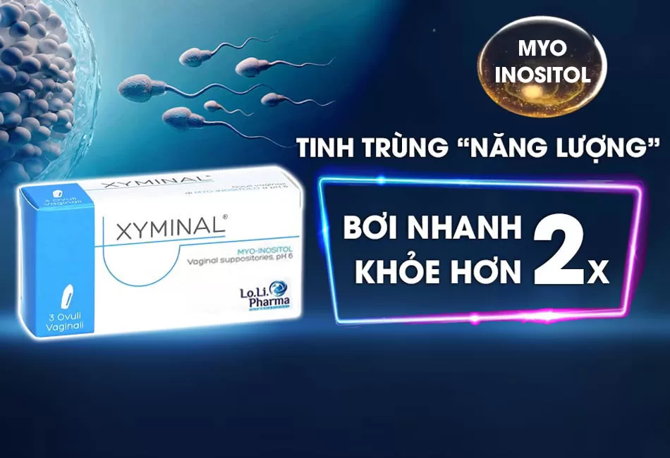 xyminal-tinh trùng năng lượng bơi nhanh và khỏe hơn 2 lần