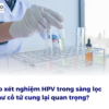 Tại sao xét nghiệm HPV trong sàng lọc ung thư cổ tử cung lại quan trọng?